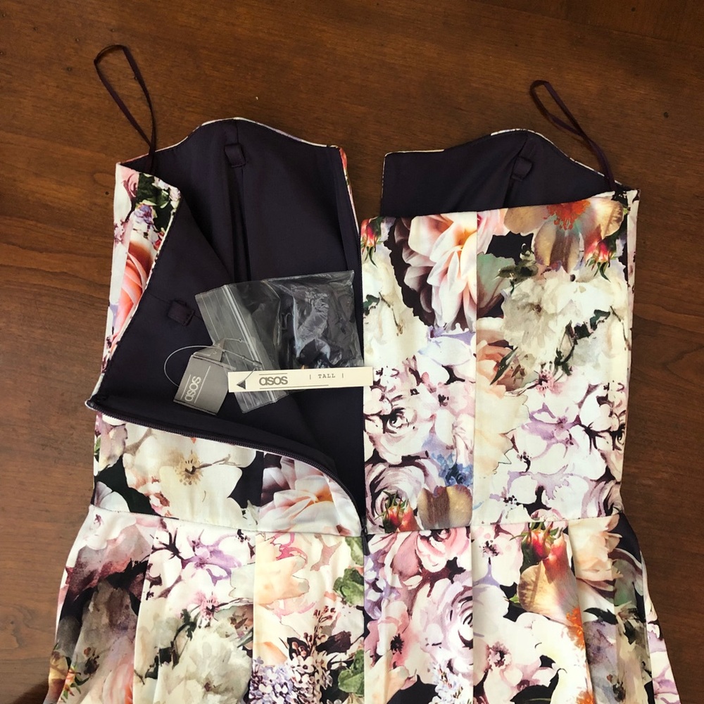 ASOS Strapless High-Waist Floral Dress - Picture 4 of 5